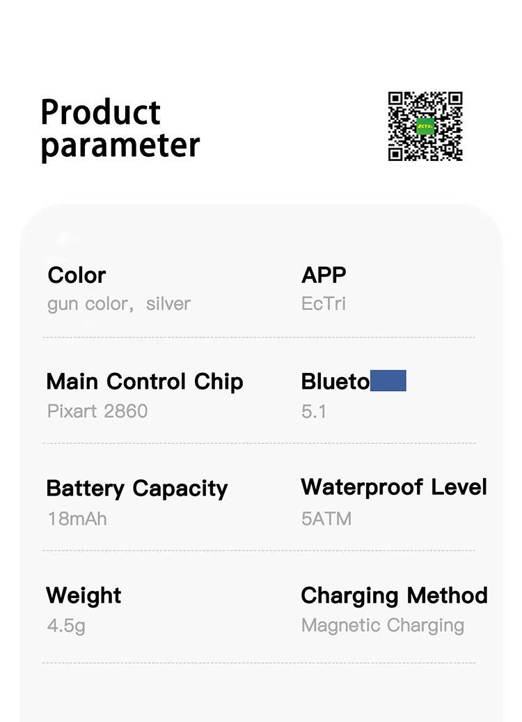 product parameter smart ring